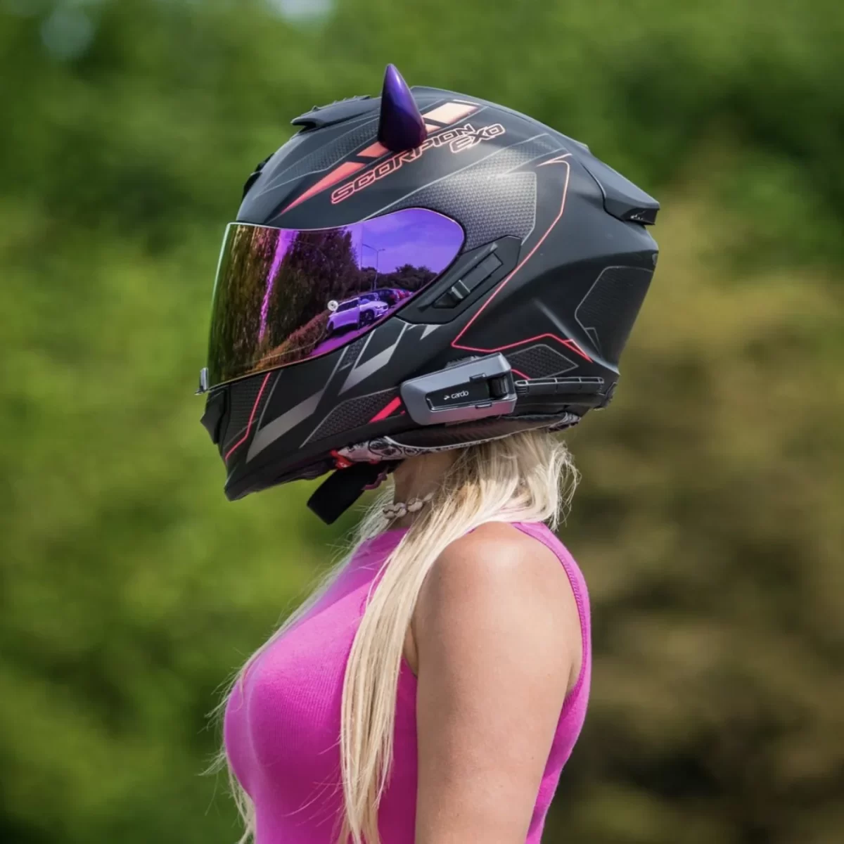 Embracing the Allure of the Purple Motorcycle Helmet