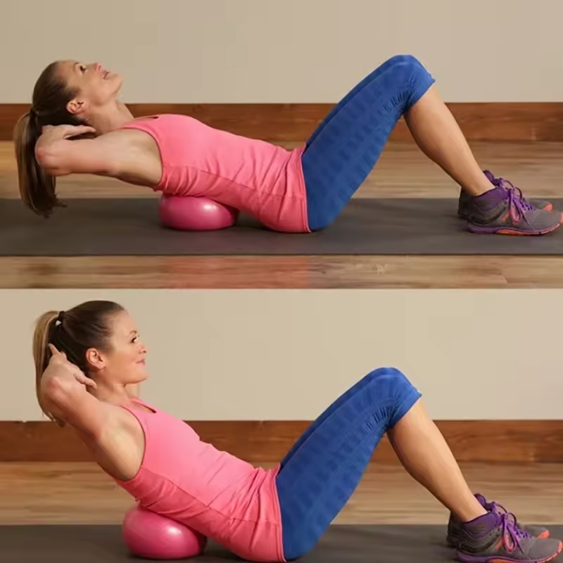 how to lose weight with yoga ball and mat