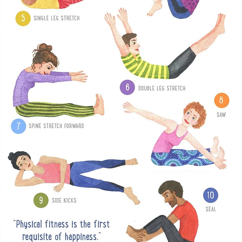 Pilates workout at home