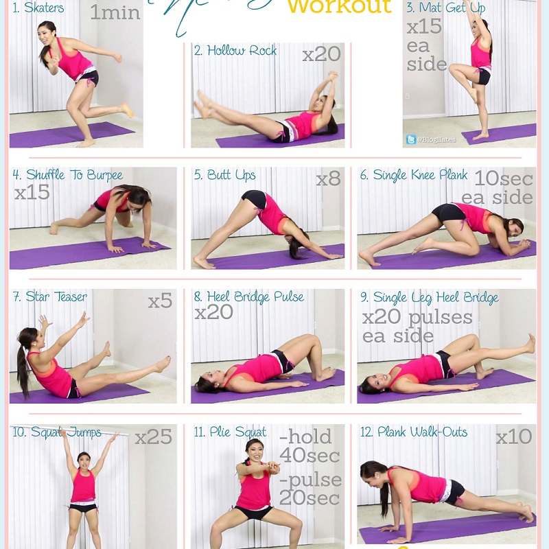 Pilates workout at home